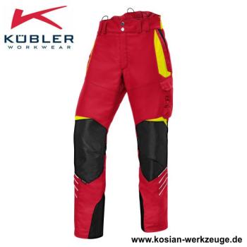 Kübler Schnittschutzhose Forest rot